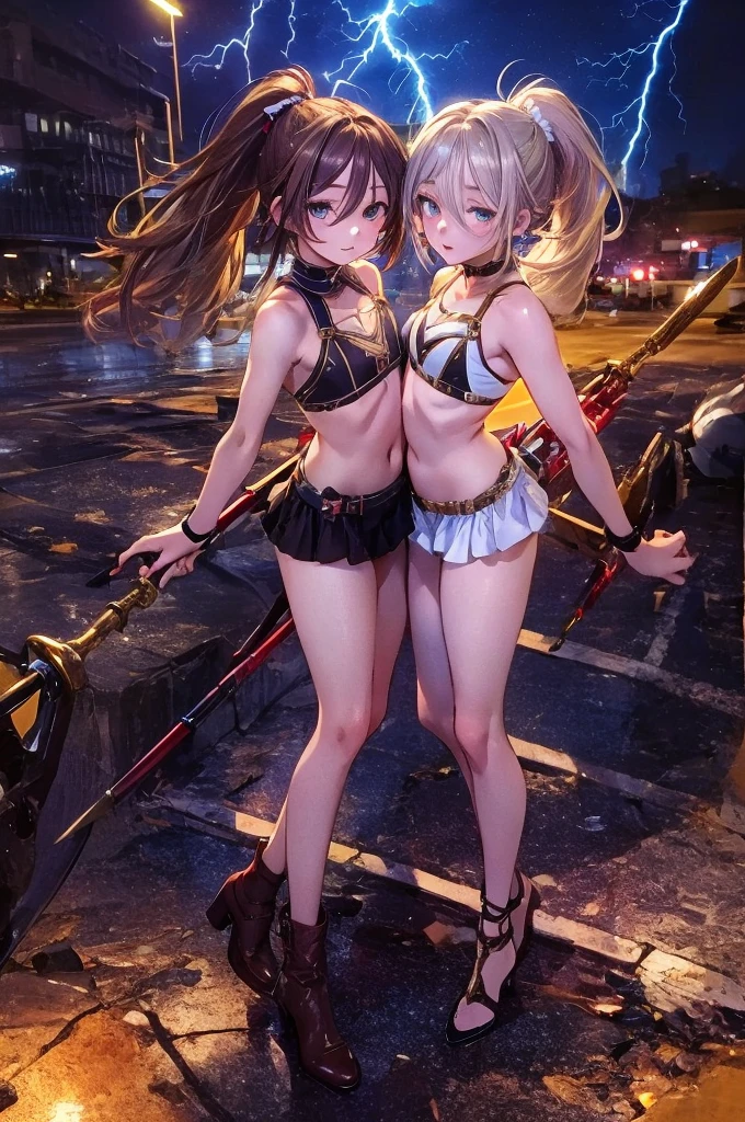 Anime characters posing for photos in bikinis and bikini suits, azur lane style, 《azur lane》role, A scene from the《azur lane》videogame, girls frontline style, Stylish pose, Fine details. Girl Front, Girls Frontline CG, from girls frontline, pixiv 3dcg, Waifu, anime pose, Pose(Arms up + cheerfulness)