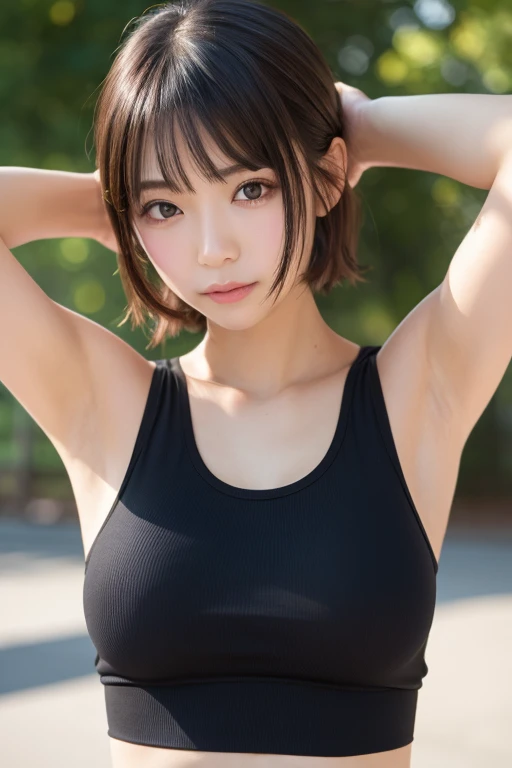 ((Beautiful Face:1.4)), (Purelos Face_v1: 1.0), Half Body,((White simple background)), Front lighting, Intricate details, Exquisite detail and texture, One girl, alone ,(young), Facial highlights, Upper Body, Detailed face, (((Natural big breasts:1.0))),((School Swimsuit:1.0))