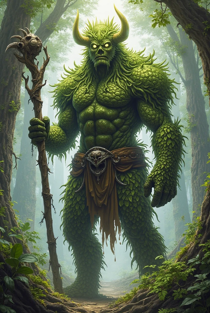 element earth: Depicted as a solid and robust figure, possibly with rock or vegetation features. Colors can be green and brown, with textures that evoke the stability and fertility of the earth.
