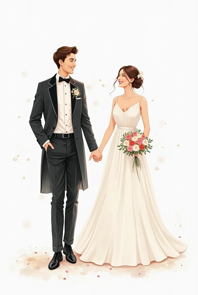 Gabrielle and Caleb Simplistic Wedding Invitation 