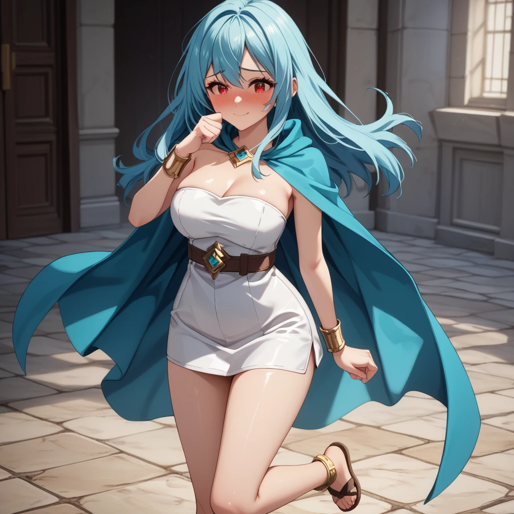 Giant maiden,Moe two-dimensional style,Pregnancy status,Round belly,Gaze at the bustling city, Lying down, Burp, Burping, Lifted up dress, Underwear, Panties, From bellow, Full body
