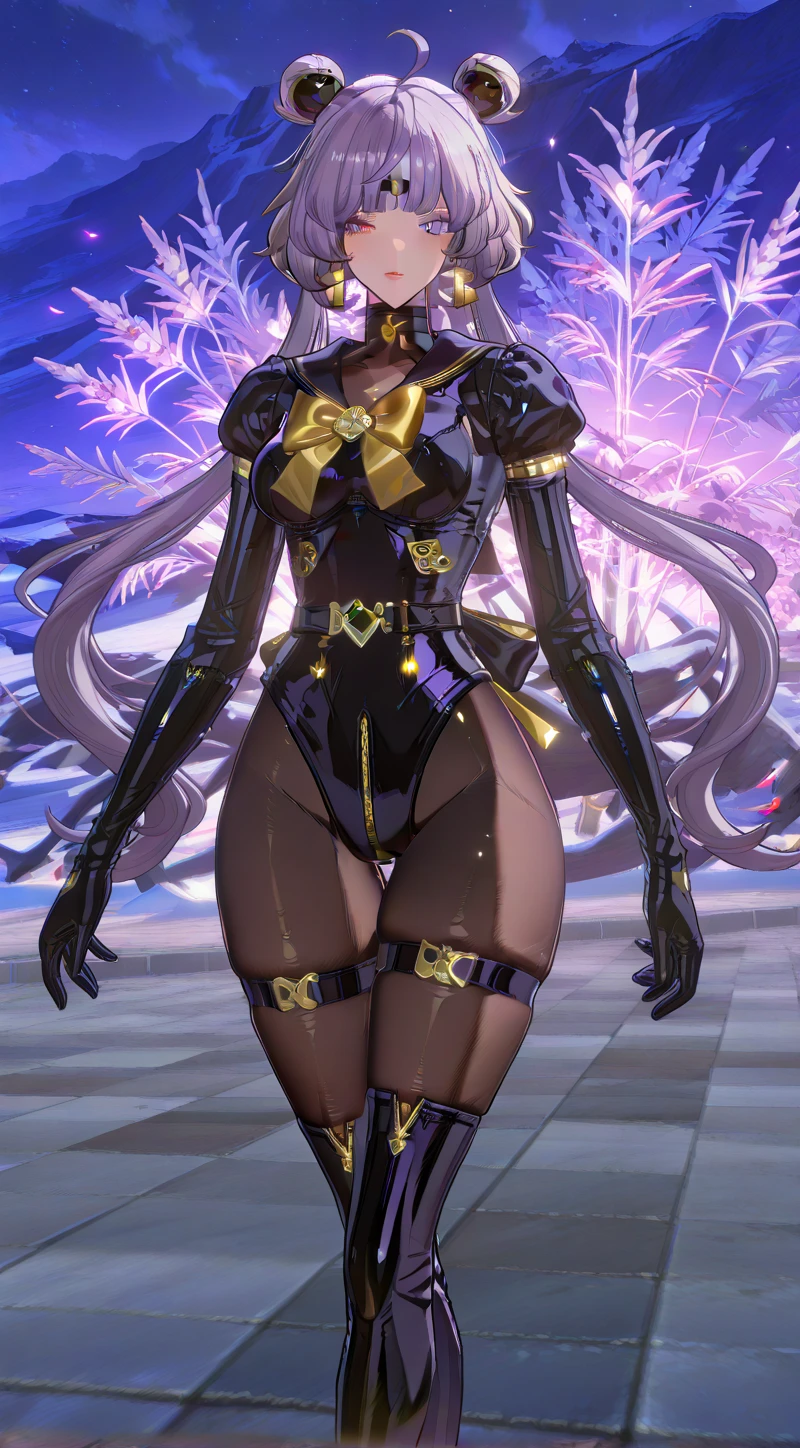 (BEST lighting) (ultra intricately detailed) 4K unification (super detailed CG: 1.2) (8K: 1.2) (Original) Anime-ish (high quality, masterpiece, best quality, absurderes) ((masterpiece, 4K, 8K, Yes, high resolution)) 1girl. She is in the ballet studio, ballet costume, bulging blood vessels on the arm, shaved armpits, military boots, perfect figure, Short purple asymmetrical hair, sweat, practice dance studio background (Beautiful bace) (Girl) (Female) (((full body:1)))