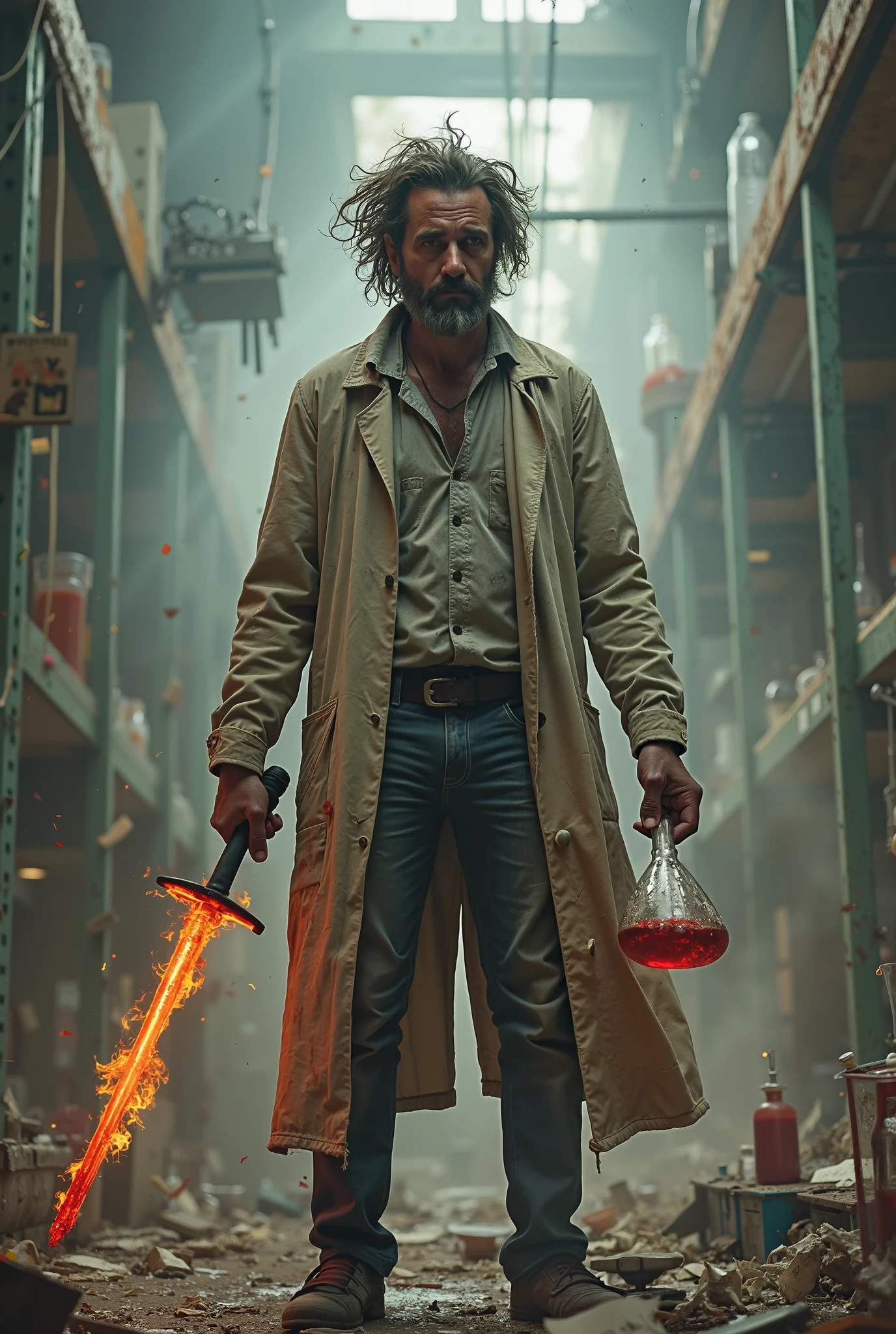 photorealistic photo of Walter White as a wizard walking in a hallway, white wizard shirt with golden trim, white robe, pork pie hat, sunglasses, Fireballs Floating Around the person , (full body shot:1.4), high fantasy background, ((perfect composition:1.4), deviantart hd, artstation hd, concept art, detailed face and body, award-winning photography, margins, detailed face, detailed hands, ,backlight, 12k ultrarealistic, ray tracing, intense gaze, looking at the viewer, cinematic lighting, art by Grzegorz Rutkowski)