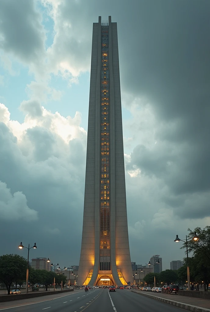 gummiray MASSIVE MONUMENT, backlight, green shades, NIGHT park background