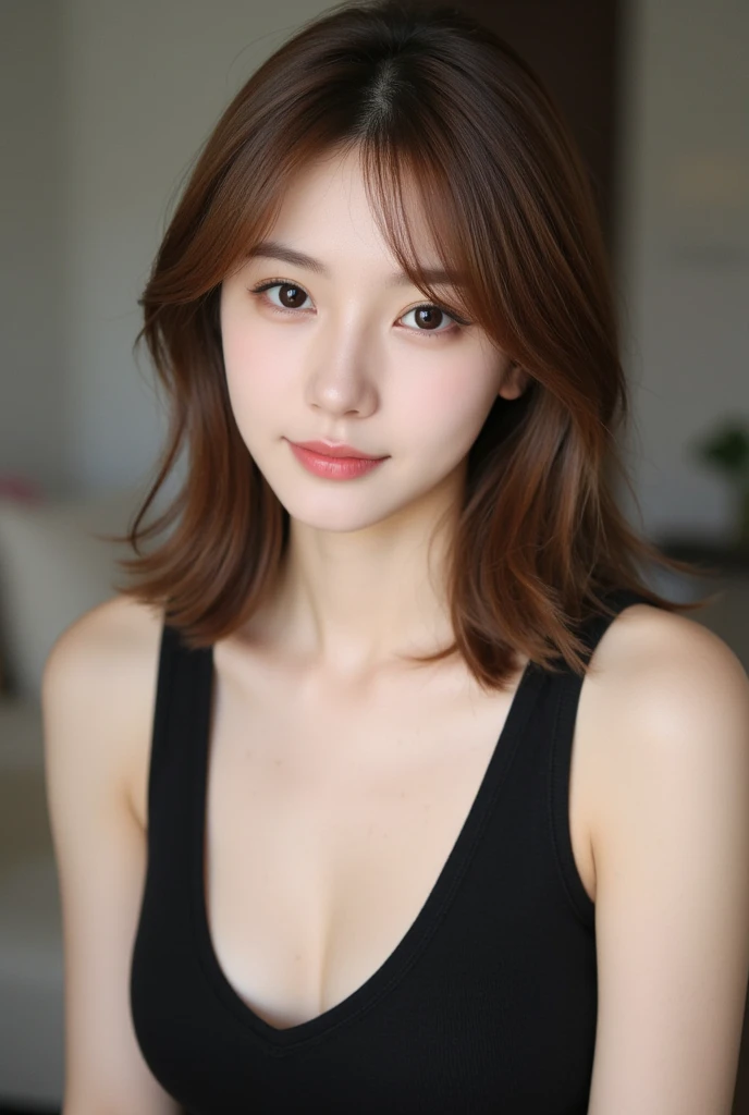 master piece、master piece、quality、quality、real face、Upper body、breast enhancement、open collar shirt、Her bra is visible under her open shirt、cleavage、pretty big breasts、Pink nipples and upturned breasts、realistic、unified、8k wallpaper、official art、unified8K墙 、Ulzzang-6500、(original: 1.2)、(realistic: 1.4)、super detailed、High resolution、super detailed,Gorgeous, finely, cinematic lighting, , (Brown|brunette:1.4), medium hair, (real looking skin:1.2), (light Brown-skinned:1.2),