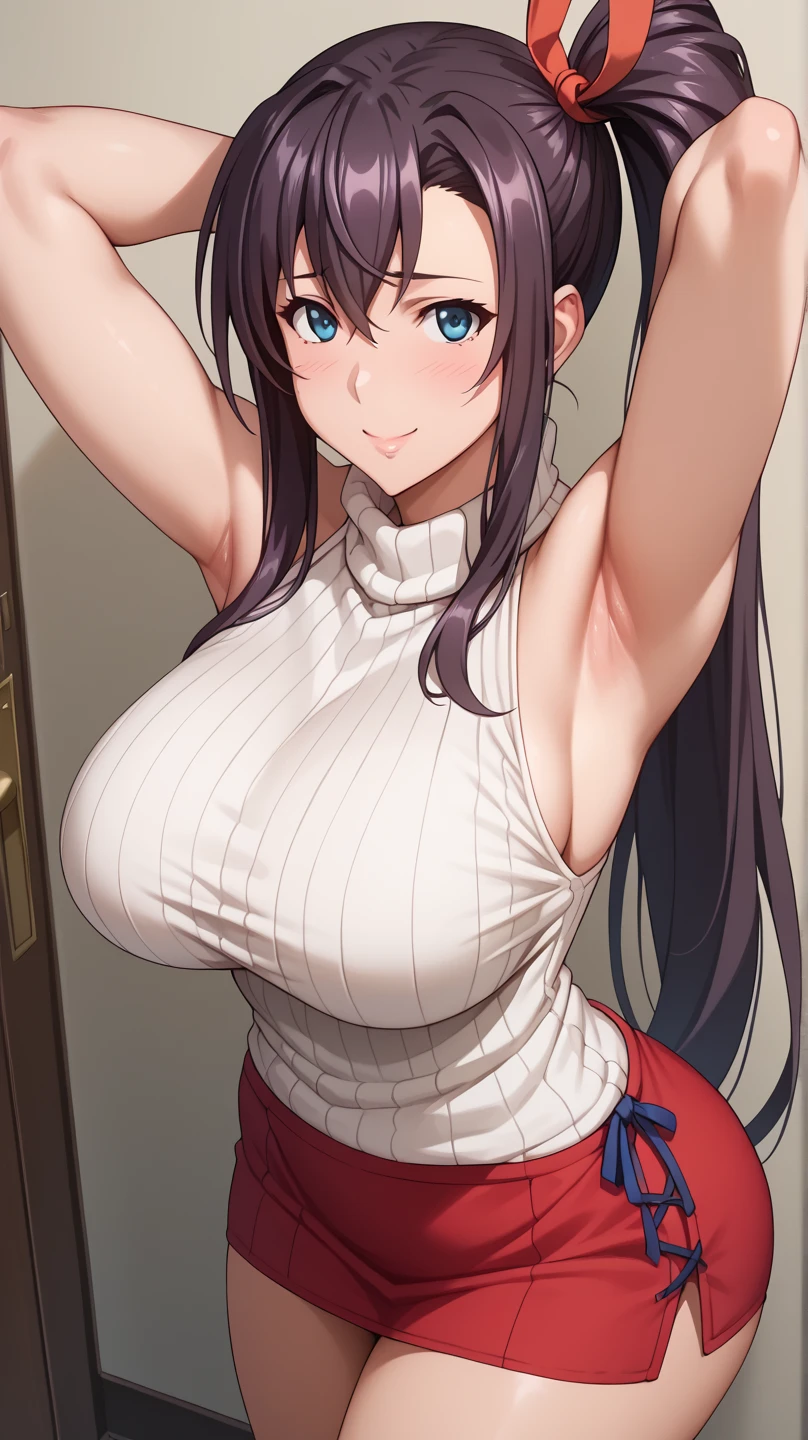 {{{NSFW}}},(masterpiece:1.2),(ultra quality:1.2),(ultra detailed:1.2),(ultra-high resolution:1.2),(very fine 8K CG wallpaper:1.2),Air Groove\(umamusume\),{1 girl,beautiful girl,cute,smile,kawaii, lovely,blushing,playful expression},sharp focus,oily skin,beautiful detailed hair,glossy hair,(wear gym uniform:1.5),(lying on the bed:1.2),wear buruma,perfect two legs,(spread two legs:1.2),,five fingers,(large breaths),beautiful detailed eyes,jewel like eyes,violet eyes, (two hands behind head:1.1),open mouth,armpits, solo,beautiful navel,  looking at viewer,collarbone,earring