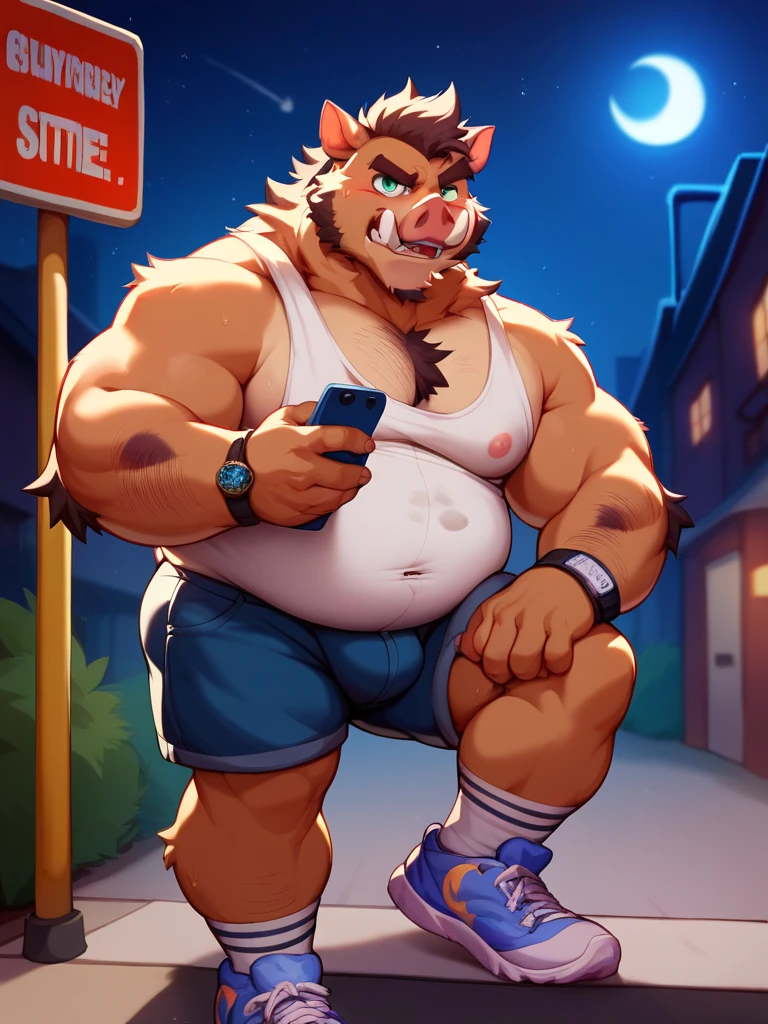 Man, bear, Furry, Torn clothes, thick, big belly, fatty, plump, muscles, Realism