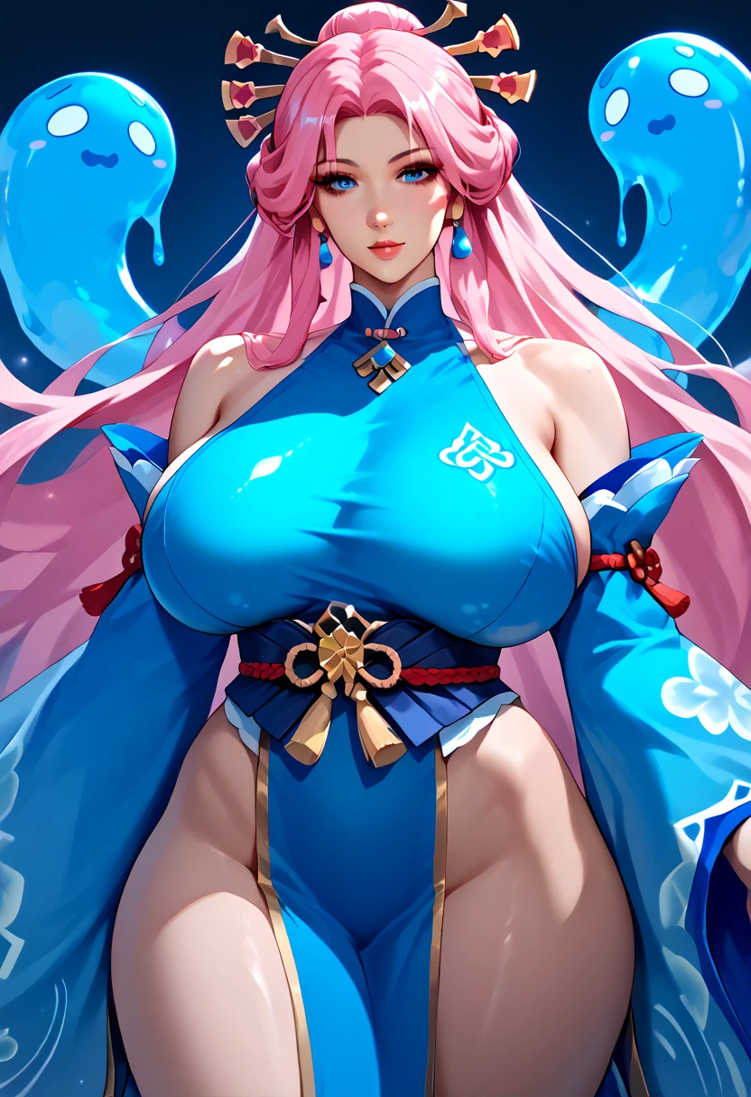 masterpiece, 1 Girl, hutanari,alone, Shortcuts, , Honesty "Queen" Niijima (Honesty Niijima) - People、Looking at the audience, Big Breasts, Mature Woman, Woman with a penis,erected big penis,boner,masturbation,Vagina transforms into penis,blush, smile, Blow Brown Long Hair、Lilac eyes, Pink Bed, Mature Woman,Black latex gloves,Sky blue off-the-shoulder latex suit,Sky Blue Skirt,Sky blue off-the-shoulder latex,Sky blue latex skirt,Latex shirt,Sky blue latex off-shoulder shirt,Armpit sweat,
