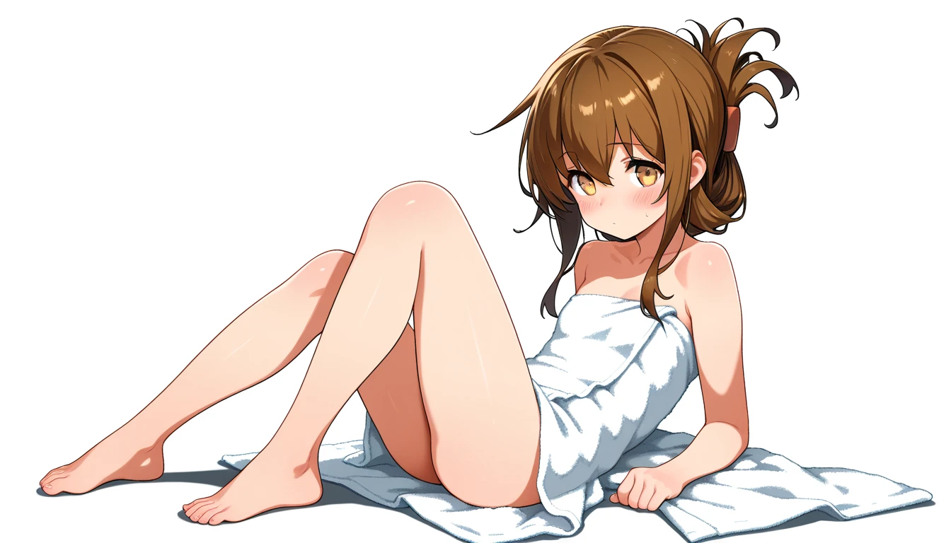 One girl, suiseiseki, throw, Long Hair, brown hair, dress, Heterochromia, very Long Hair, Green Eyes, blush, Outdoor, Red eyes, Frills, masterpiece, highest quality, Nipples,Shaved,highest quality,masterpiece,tits,Nipples,Pussy,whole body,naked,Perfect legs,Perfect limbs,Forgot to put on pants,Face,Shining, dazzling, glossy white skin,An unarmed figure,完璧なnaked体,Pussy Juice,masturbation behavior,masturbation,ball joint