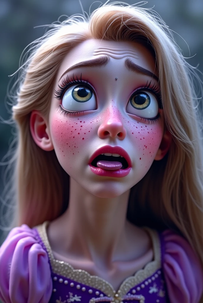 (masterpiece, best quality,:1.2), 1girl, (solo:1.3), upper body, pink princess dress, , (waifu, realistic, real life, ((long blond hair)), exceptional, best aesthetic, new, newest, best quality, masterpiece:1.2), soft_lighting, soft_skin_tone, feminin_hair, (white background, simple background,:1.2), ((Rapunzel:1.2)), (((hit in the face by a large cock:1.2))), (((cock slapping:1.2))), (((head brutally jabbed by penis))), (((she is jabbed by an ultra realistic horse penis))), (((sweaty disgusting big (ultra realistic) stinky horse penis))), (((huge amount of thick cum))), (((scared))), (((ultra detailed penis skin))), (((disgusted grim expression:1.2))), (((crying))), (((violent impact movement of penis against her head:1.2))), (((penis crashing movement effect:1.2))), (((her head is violently projected sideward by (((penis hit movement effect))):1.2)))