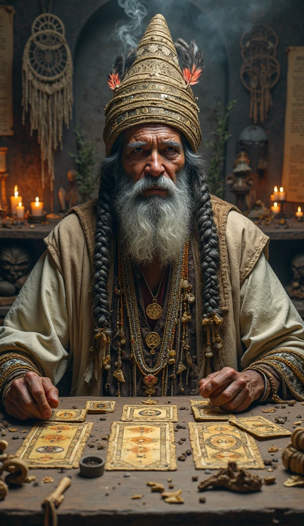 Rastafari Oldman playing a hyper detailed bongo with Rastafari symbols with gold Rastafari accessories on his white dreadlocks, fotografia, soft-lighting, detalhes suaves, octana, Artstation Trend, ultra alto detalhe, Ultra realista, cinemactic, 16k, Imagem com pelo menos 300dpi, fundo preto, lighting to highlight the background figure