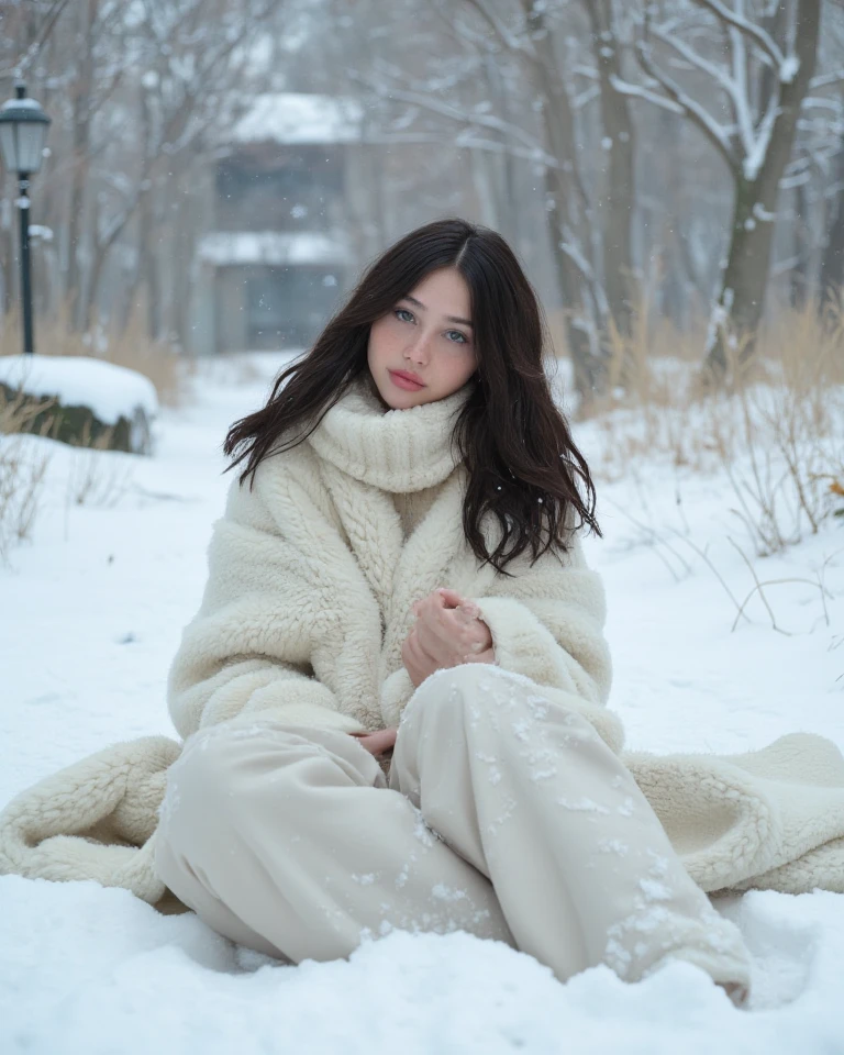 ((masterpiece, highest quality, Highest image quality, High resolution, photorealistic, Raw photo, 8K, female masturbation, hand on vagina, large thighs, standing up, entire body, feet)) ((squirking)) ((wool underwear)) ((40 years old)) Mature japanese woman, (Rides aux coins des yeux:1.haved pussy, perfect pussy lips, (orgasm face:1.3) perfect hands, perfect face, very cute face, erotic, outside, in the mountains, snow, snowy, snowstorm, cute wool cap with cat ears, arms above head, perfect legs, perfect feet