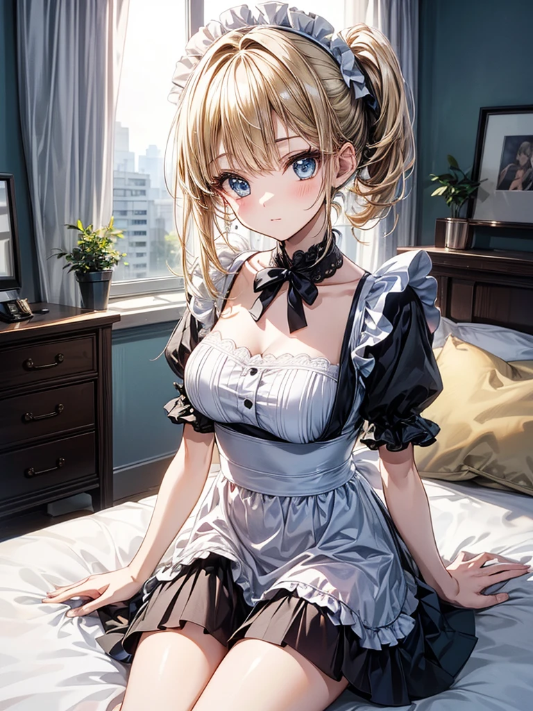 Highest quality,Highest Resolution,A crying beauty in a maid leotard,Tears,(((Open your mouth wide and spit a lot))),Drink a drink,Bedroom,Night view outside the window,Super High Leg,Tback,whole body,Very beautiful eyes,Sweating profusely,Knee-high stockings,