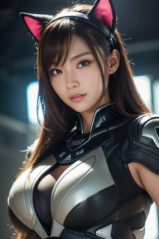 (((The chest area is exposed))),masterpiece, Highest quality, Super detailed, figure, One girl, Very detailed Evangelion costume, (Big Robot Background), Detailed skin texture, Beautifully detailed face, Intricate details, Super detailed