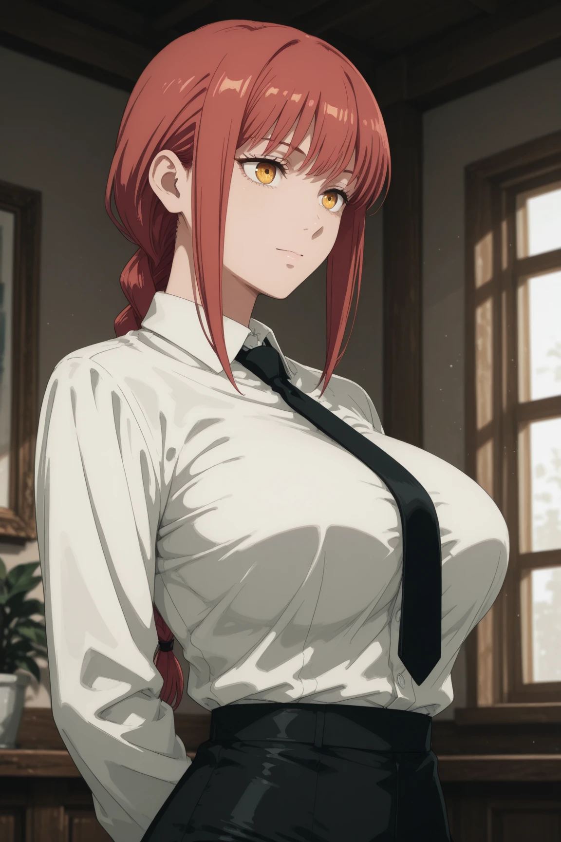 masterpiece, highest quality, super detailed, ultra high resolution, realistic, 4k, 8k, highest quality, masterpiece, best image quality, Super detailed, ultra high resolutionolution, realistic描写, anime, comics, chainsaw man, hand, cute nurse girl, patient care in hospital, with red hair and braids,white nurse uniform, she is wearing a lace bra , Has yellow and spiral eyes, sexy body, nurse cap, Lace mesh stockings also available、 , big breasts, ((throw))masterpiece, Good resolution, multiple poses ,hand\(chainsaw man\)throw breasts grab, ((完璧なhand ))