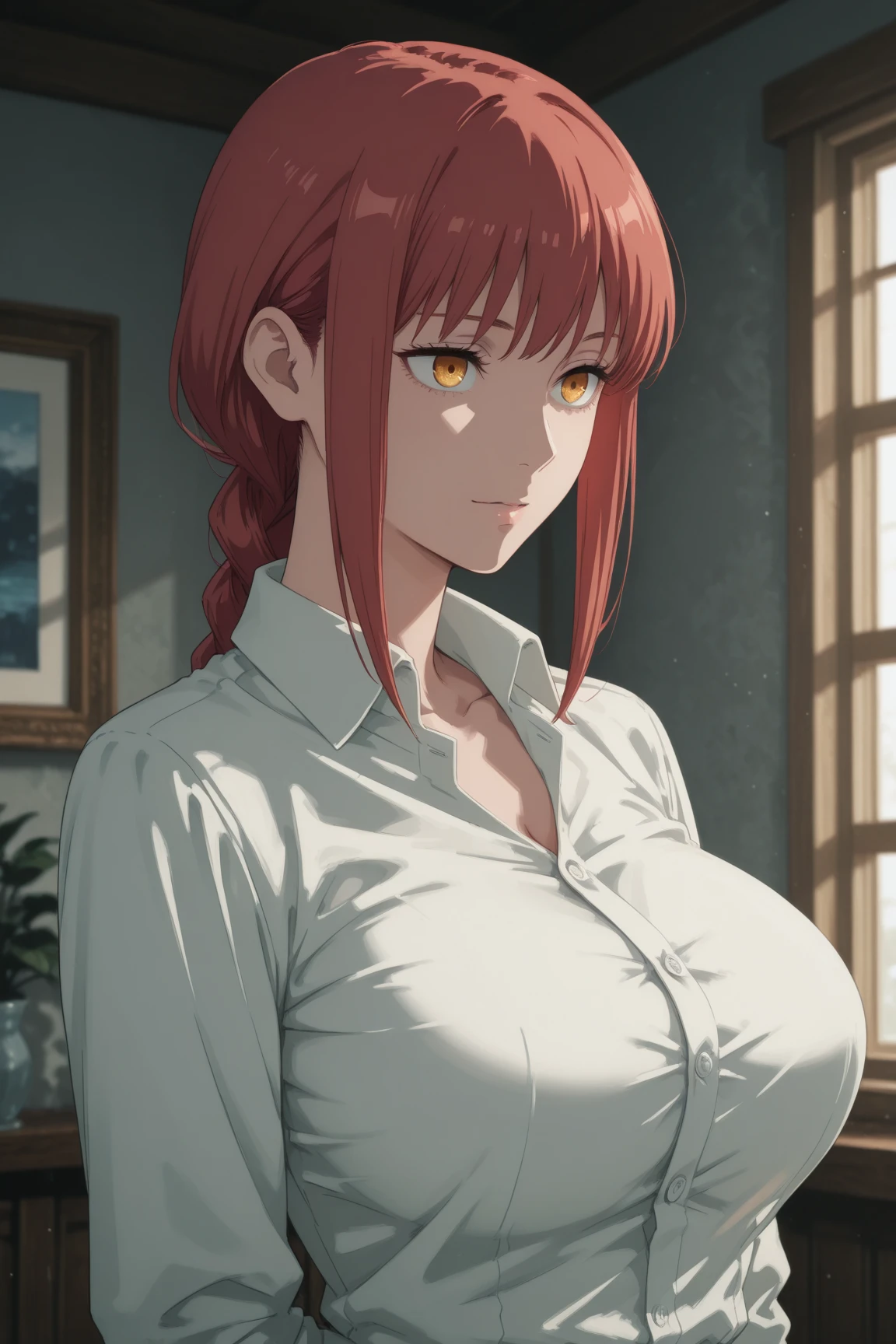 masterpiece, ,(solo:1.1), perfect face, (bright lighting:1.2),beautiful detailed eyes, extremely detailed face, perfect lighting,masterpiece, best quality, ((mature female)), ((large breasts)), 30yo female, 1girl, , hetero, 1boy, , oral, solo focus, pov, red lips, blazers, pout lips, puker lips, kiss, blow kiss