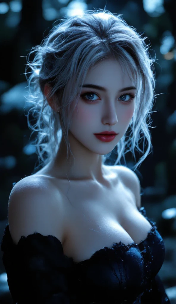 The right human body, beauty, bad smile, black weaving, a girl, she has long pink hair, pure white skin and natural beauty, with three braids, dark, detailed lines, extremely high quality, layering, hazy, masterpiece, masterpiece, extreme detail, fine face, fine hand portrayal, brilliant light and shadow, broken feeling, fairy air, foggy, super detailed, (fine portrayal of face) volumetric light, glowing hair, full body, (futuristic sense of technology, mainly black,) mysterious smile, (delicate face), correct human body, (exposed_bone,), hip bones, (lying down), back to the screen, a ((heterochromic pupil)) white-haired girl, (((spinal cord tail)), ((red heterochromic pupil))), ((eye shadow)), long eyelashes, cyan (prosthetic eye), spinal cord, (ribs), (drenched), dripping, ((breasts)), ((no shoes)), (armcuffs), (armcuffs link chain)), flesh caves, ((soaked clothes)), ( stalactites dripping)), eyeballs, monsters with large mouths of blood, suspended water droplets in the air, darkness, ((detail portrayal)), (full shot), blood all over the body, blood, eerie. female, female ghost, white hair, shawl hair, messy hair, dark red eyes, glowing eyes, bleeding from the corners of the eyes, hideous crazy expression, hideous smile, tilted head, bleeding from the corners of the mouth, scars, blood, ultra-clear, detail portrayal, detail legs, greasy skin, cinematic texture, best quality, best light, claws, demon horns, horns, huge horns, standing,