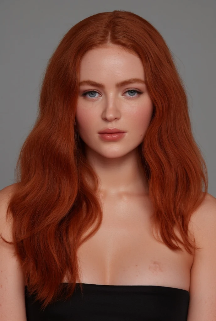 soft-skinned, arousing, seductive girl with long red hair, large areolas, and petite breasts, standing with her legs slightly apart, provoking a sensual atmosphere. [Minimalist] brush strokes capture her beauty on a [canvas], emphasizing the essence of her form while leaving room for imagination. The exquisite attention to detail showcases every curve, accentuated by the interplay between light and shadow. This masterpiece depicts her [breathtaking eyes,] alluring lips, and the captivating intensity of her gaze, radiating confidence and allure. The [vibrant colors] of her hair and the warm tones of her skin create a harmonious blend. The artistry, combined with [high-resolution, ultra-detailed] rendering, brings her to life with a [photorealistic] quality. The subtle [studio lighting] further enhances her features, casting delicate shadows that enhance the depth and dimensionality of the painting. It is a mesmerizing portrait that captures the viewer's attention and evokes a sense of admiration and desire.