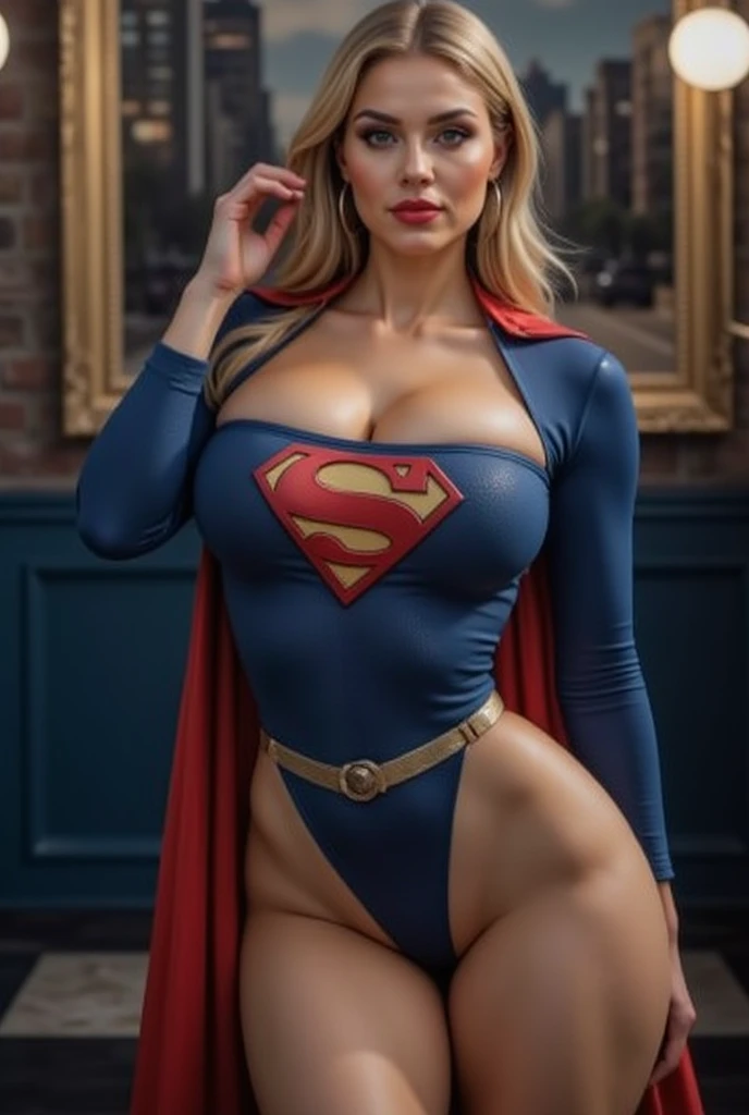 8K, Mejor calidad, imagen real, detalles intrincados, ultra detallado, ultra high resolution, Campo de profundidad,(photorealista,realista:1.2),Obra maestra,foto de chica europea, superchica, blue eyes, Pelo rubio, pelo largo, capa rasgada,Super Hero, solo, sol, cielo azul, tetas grandes, shaved pussy, cuerpo tonificado.
Mejor calidad, realista, photorealista, (detalles intrincados:1.2), (delicado detallado), (cinematic light), Delete line, sharp focus, realista face, cara detallada, unity 8K wallpaper, ((cuerpo desnudo completo)) ((SENSUAL POSE))