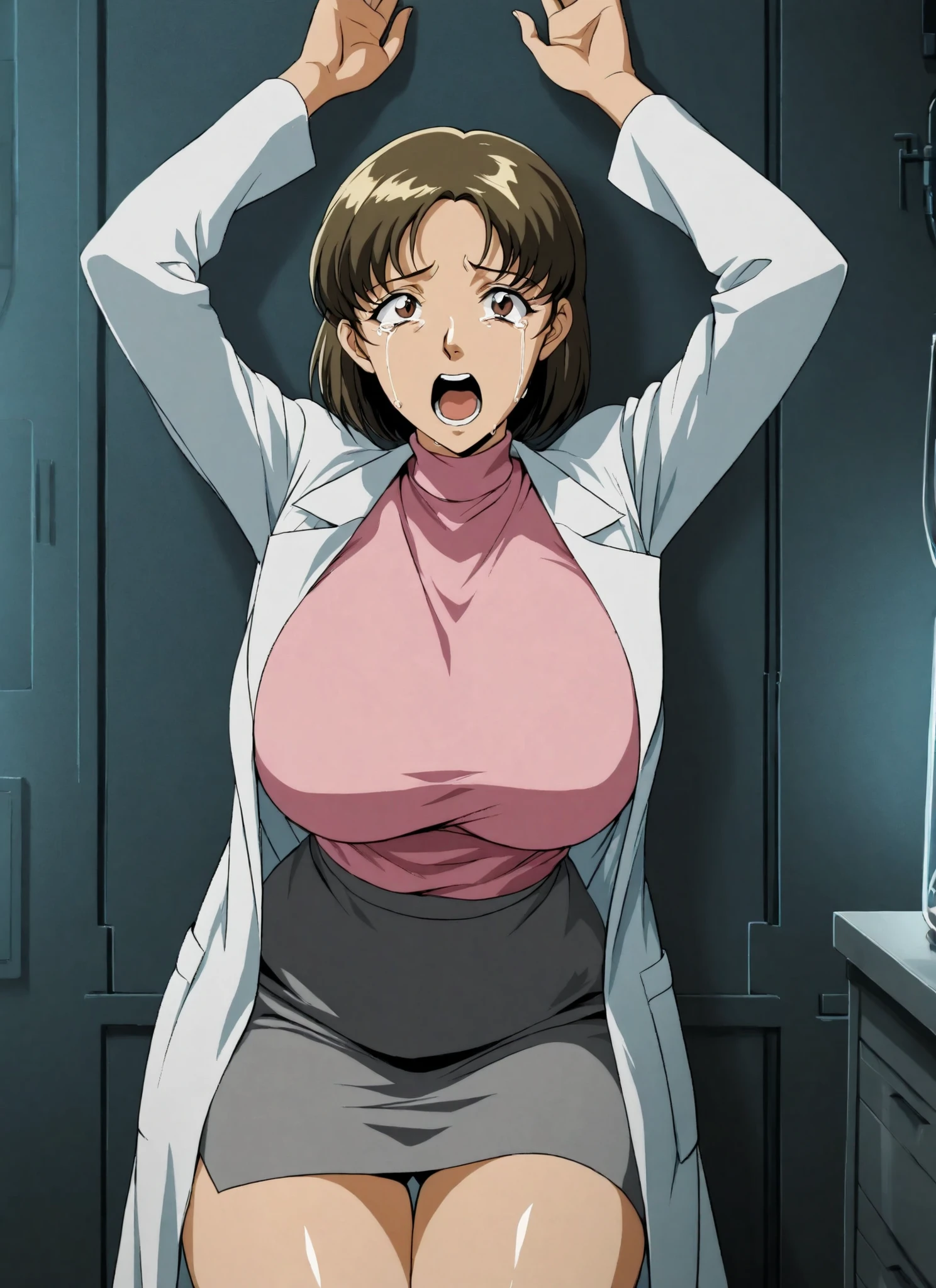((highest quality)), ((Super detailed)), ((masterpiece)), ((High resolution)), (original), ((Highly detailed CG Unity 8K wallpaper)),1 girl, ((alone:1.2))、(perfect face)、(((Big breasts 1:1)))、(((Black man makes woman suck dick)))、((Girls who give)),((Blowjob)),Black Large、((Suck the big ones))、(((Ahegao 1:1)))、(cross-eyed)、((Hands next to your face))、((peace sign))、((deep throat))、((swallow big cock in mouth)),((Swallow a big cock to the root))、((deep throat))、(handle penis with mouth)、(((NSFW1:1)))、(((breast milk))),((semen)),(((pinch your nipples)))、((white of eyes))、((Eyes are heart marks))、(((1:2))),(((semen))),(((black penis)))、((roller)),(((light brown hair))) 、(((white hair band)))、(((Show your forehead)))、(((Light blue jacket)))、(((Sonoko Suzuki)))、detective Conan