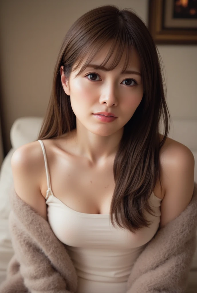 best quality, face focus, soft light, ultra high res, (photorealistic:1.4), RAW photo,
1japanese girl, solo, cute, (pupil, lights in the eyes), detailed beautiful face, (small chest),(high resolution detail of human skin texture),
(long hair),
indoor,
Damask Shirt Dress,
(portrait)
