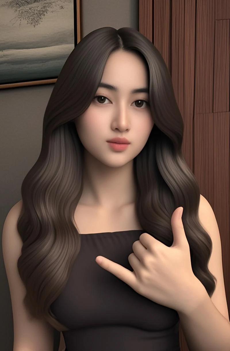 Toothy smile,((eBlue eyes)),Beautuful Women,long whitr hair,White T-shirt,jaqueta laranja,one color background((Best quality at best)), ((tmasterpiece)), (Detailed pubic hair), s the perfect face