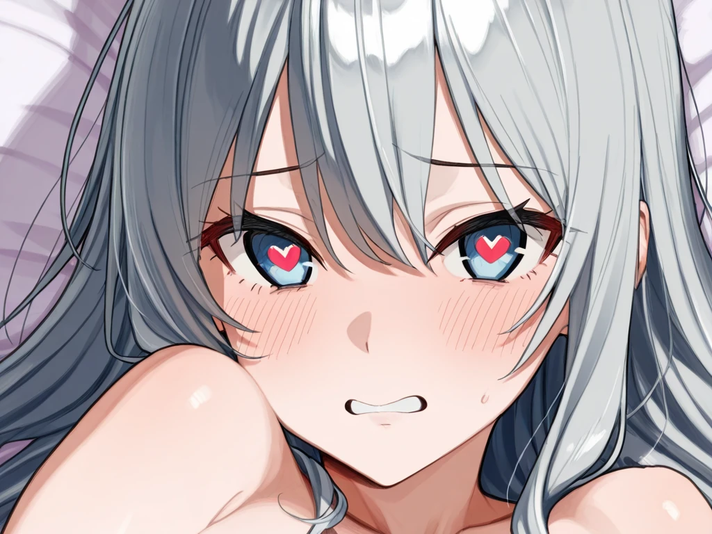 (masterpiece:1.2)、Highest quality、PIXIV、Rebellious girl、One girl、Open your mouth、鋭いteeth、teeth、Long Hair、Street background、Bright blue eyes、Upper Body、smile、Focus on the viewer、Chest in the center、Shoulder Bare、Belly button、Black and white hair color,leaning forward,Night view,Black and Whiteグレーの服装,Overflowing drool、saliva、White Breath、Sigh,Pull your mouth with your fingers、An excited look、Long, narrow eyes,fallatio,Black and White