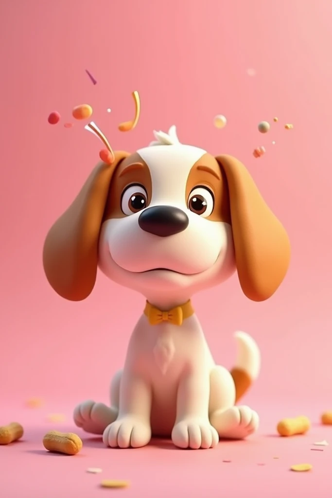 o cachorrinho，Use the alphabet and animals next to cute number painting, Stylized 3D, adorable digital art, 3D rendering of, animation style render, Cute cartoon character, Stylized 3D rendering, Official picture, Fan art, digital art render