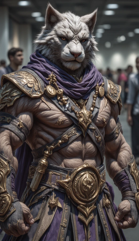 (anthropomorphic Lynx:1.4) as a jedi with blue lightsaber,temple,faded film ,desaturated,  highly detailed, volumetric, dramatic lighting, score_9, score_8_up, score_7_up, score_6_up
