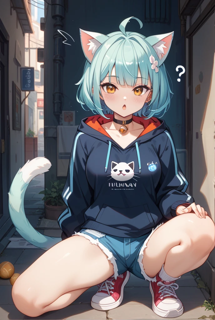 Imagen estilo anime de una chica neko anime