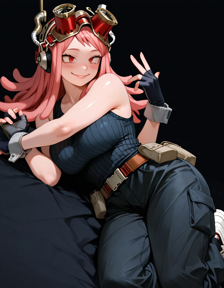 anime girl with pink hair and a crown laying on a bed, artwork in the style of guweiz, best anime 4k konachan wallpaper, guweiz, haruno sakura, guweiz on pixiv artstation, guweiz on artstation pixiv, made with anime painter studio, marin kitagawa fanart, zerochan art