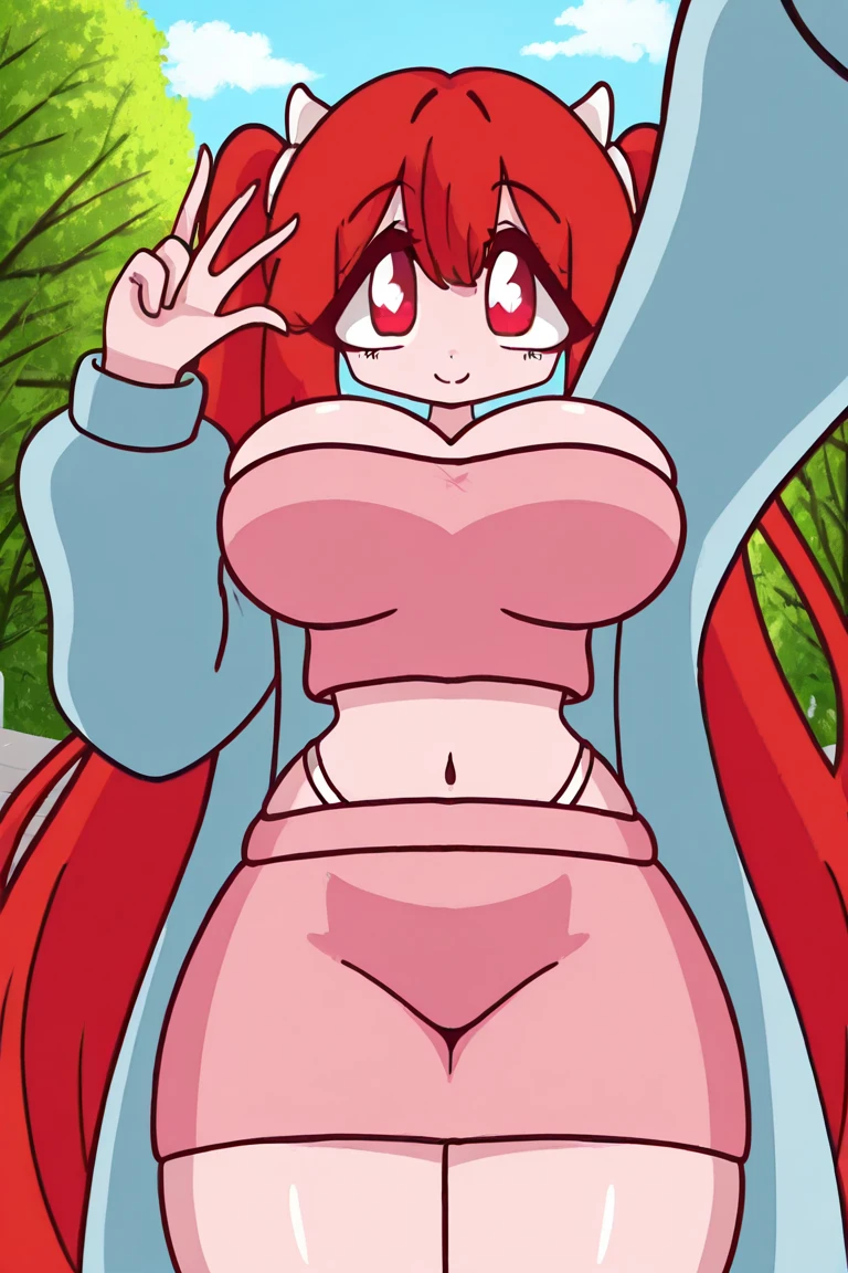 Mad Mew Mew | Undertale Very Very Big tits wearing a black swimsuit with her tits hanging from the sides
