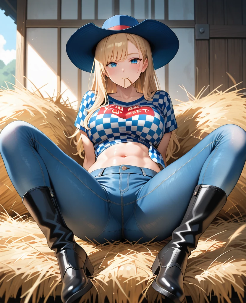 AppleJack, AppleJack from my little pony, AppleJack in the form of a girl, long hair, Wild hair, cowboy hat, apple earrings, on a farm with apple trees, steampunk style, a lot of magic, lightning nets, best quality, very detailed, ultra 8k resolution, (cum on clothes:1.5), , Cyberpunk. 1girl, female, sozinho, background with buildings far away, avenida, luzes vermelhas, Preto e branco (melhor qualidade), (realista,fotorrealista:1,37), (obra prima), linda garota, middlebreasts, top vermelho, black legging pants, (cum on leggings:1.4), blush, humiliated, nsfw, ((girl masturbation)), abs, hand in pants, masturbation, orgasm, female orgasm, grabbing tits