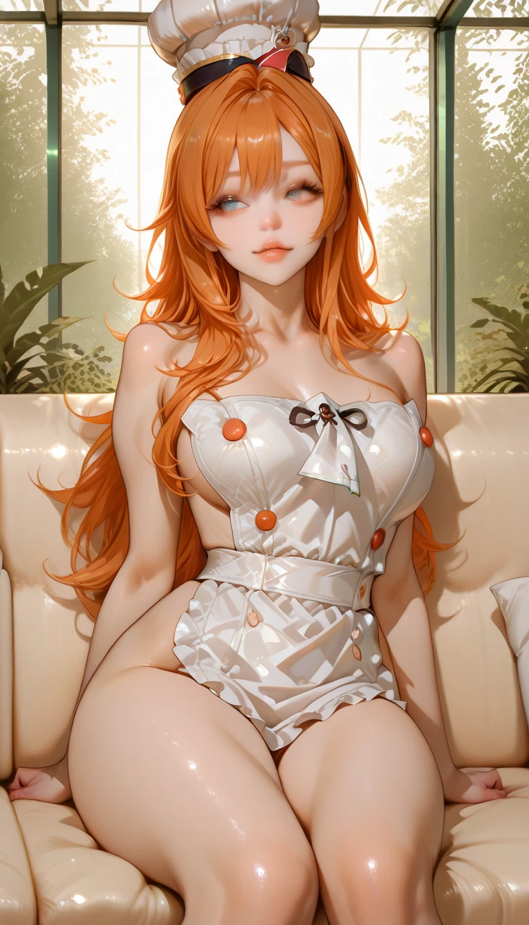 (tmasterpiece, quality, Best quality at best, offcial art, Beautiful and beautiful:1.2)Soryu Asuka Langley, Long orange hair，one-girl