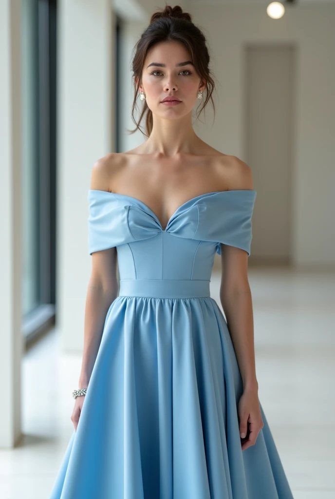 Beautiful clothes displayed on many mannequins