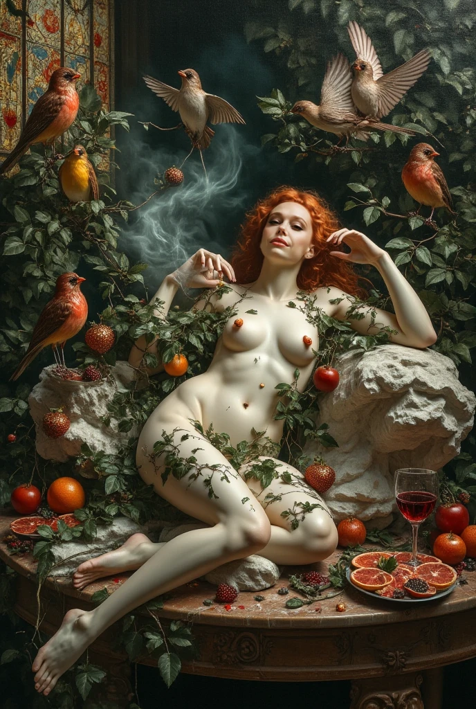 European woman, (((wide hips: 1.5))), 8k, absurd res, ((wide eyes: 1.4)), flawless face, perfect symmetrical eyes, girl with a soft body, nude, naked, ((chubby)) out of shape, ((no clothes: 1.8)), same girl, 1girl, average mature body, natural body, ((super wide hips: 1.3)), small flat butt, sagging butt, saggy butt, full body image, 1girls, solo, masterpiece, highly detailed, detailed eyes, expressive detailed eyes, pale skin, wide eyed, detailed pupils, completely bare, topless, bottomless, realistic skin, some freckles, realistic skin texture, ((small breasts: 1.3)), no shirt, super detailed skin, analog style, hairy crotch, (chin length hair), very large labia, swollen pussy, pussy is dripping, ((short wavy hair: 1.4)), (floral wallpaper), spreading her labia, blushing, no shirt, topless, bottomless, super detailed skin, shy face, (broad fat hips), (((masturbating: 1.4))), ((sitting with legs spread wide: 1.3)), ((plump hips and thighs)), (((showing her pussy: 1.2))), (looking at viewer with a determined expression:1.2), (breasts together: 1.3)