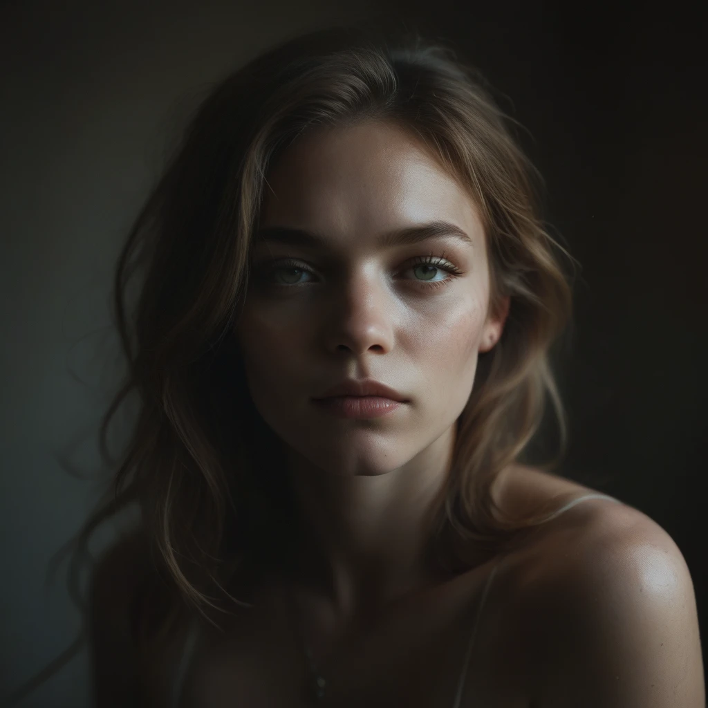 I am the blurred lines of her and of her different faces that exist above her of her different lives only a blurred figure of her naked body is seen and the expression of her face that sees the pain with that light of nostalgia and shadows with volumes , It is hope come true, her entire body is seen in blur, the message I want to convey is that there is tranquility for her. , 24k artwork uses volume in shadows uses the rules of composition uses the rules of cinema uses its colors rule of thirds and all the rules of photography uses the compositions of cinema shadows with volume and uses the latest image creation techniques photoshop rendering