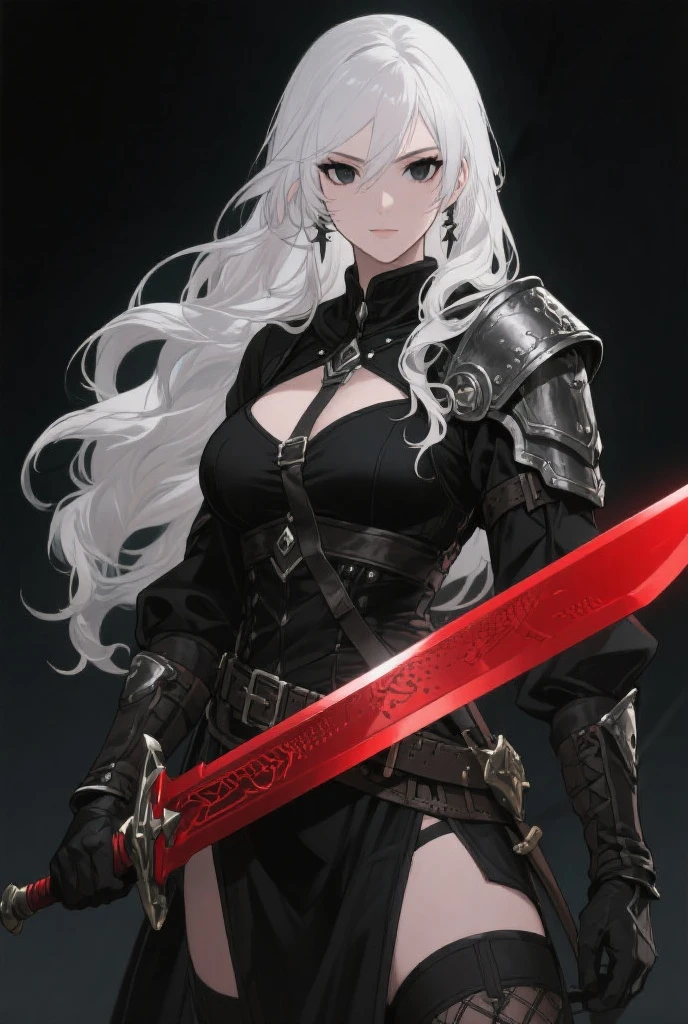 erson, 1 woman and 2 man (woman in the left ( 20 years old, blonde hair, long hair, 165 cm tall, average boobs, wearing black suit with black skirt, hooding gun, futuristic, serious expression), 1 man in the midle ( 20 years old, black hair, long hair tied, handsome, 170cm tall, fit body, gloomy face, wearing black suit, holding sword in front of him, futuristic, wearing rings), 1 man on the right ( 25 years old, brown hair, 175cm tall, funny face, wearing black suit, wearing gauntlet, futuristic)), haunted house background, minimalize lighting, 8k, masterpiece, best quality, realistic animation