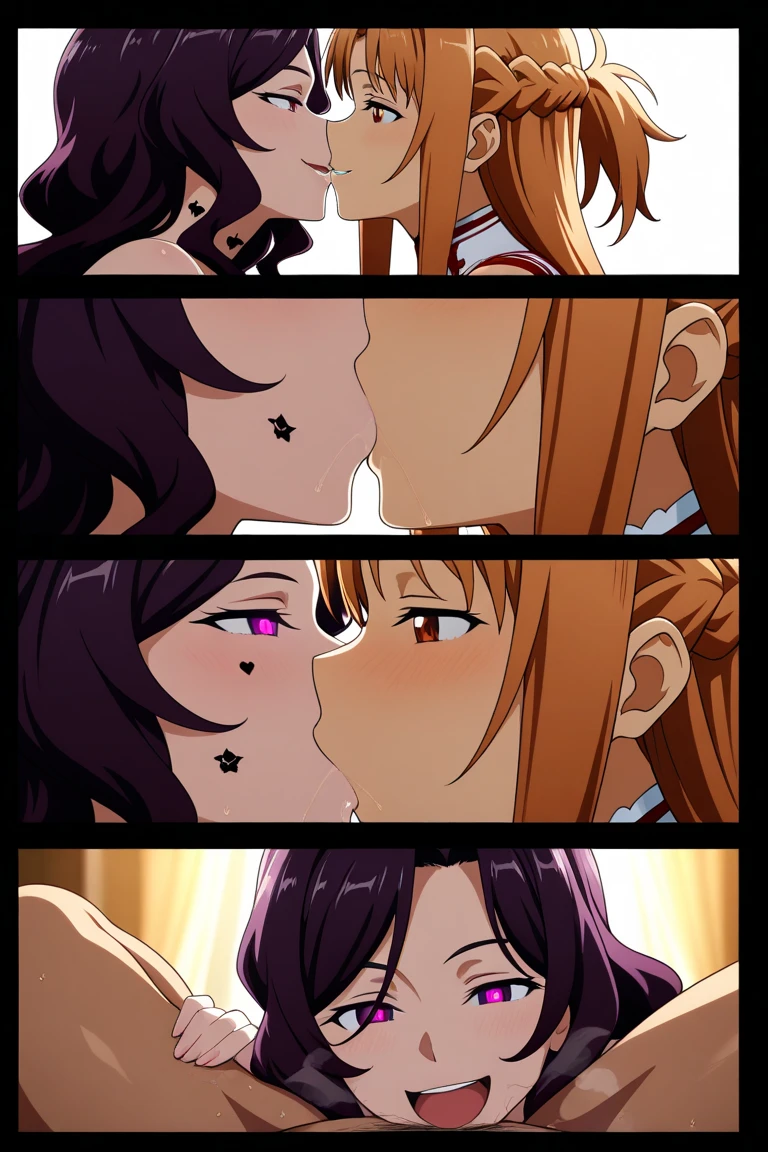 Muku giving a kiss to the direction of the image