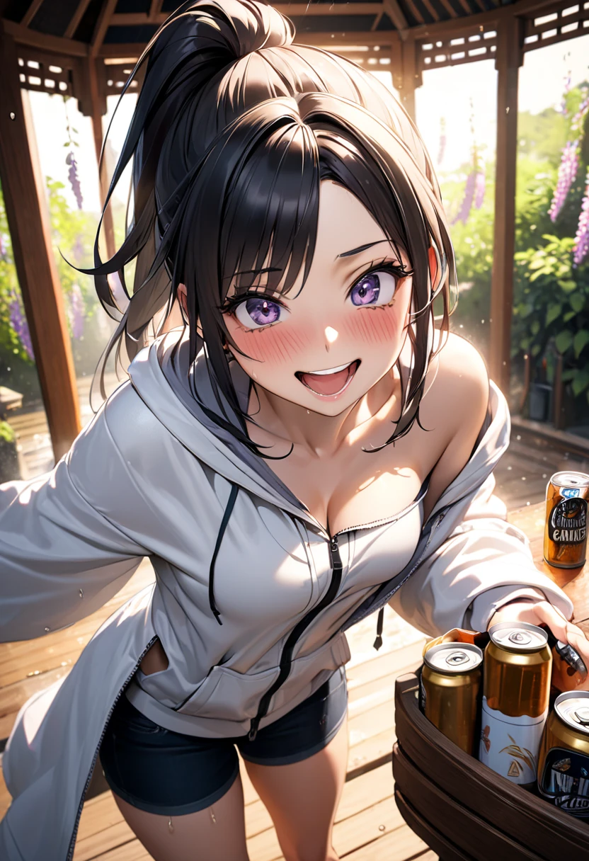 Alafed asian woman in bikini and sweater holding coffee mug, young cute gravure idol, young sensual gravure idol, realistic young gravure idol, young gravure idol, young thin gravure idol, cute seductive smile, Japan model, sophisticated gravure idol