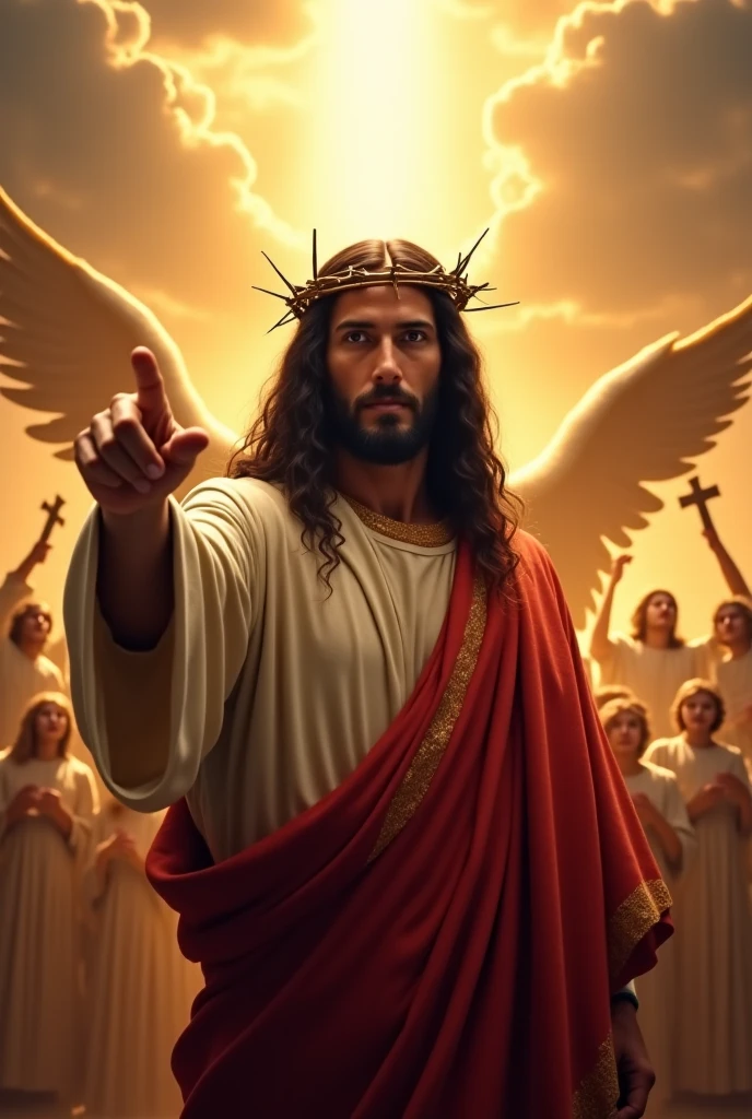 jesus cristo orando no meio do povo