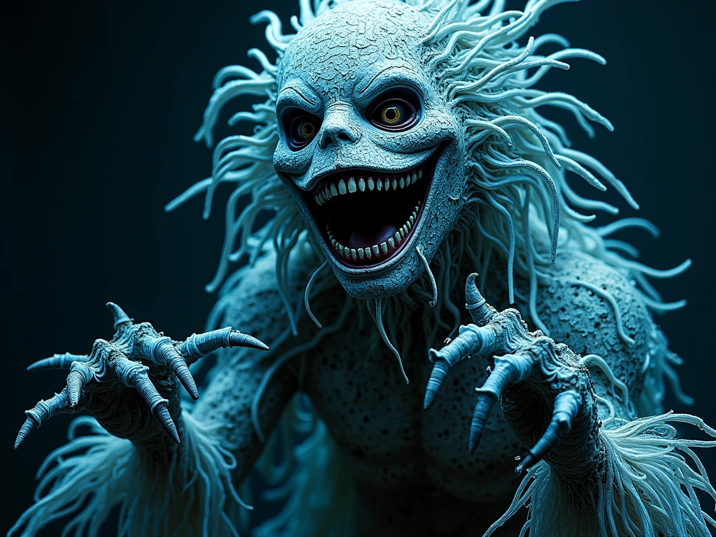 Magical plant ghost flower, ghost flower,carismatic，Incredible，terror ,extremely detailed,intricate details,big eyes extremely detailed, high detailed eyes,16k resolution, realistic humid skin,extremely intricate details,Epic Realistic,face anatomically correct,Ultra HD,HDR, natural skin textures, hyper realism,realistic skin texture, hyper detailed,extremely Realism,Ultra Detailed,body logically correct,full body length shot,beggar graphite Manganite sparas, wants eat,survival in criminal city of future,Cinematic,soft colors, Technicolor,natural skin textures, hyper realism, hyper detailed,Extremely detailed,High contrast,Masterpiece,Realistic,Ultra Detailed, intricate details,realistic humid leather,extremly intricate,Epic Realistic, cinematic style,irina yermolova,high contrast,hdr,extremely detailed, [deep night landscape],masterpiece,intricate details,faded,eyes extremely detailed, high detailed eyes,16k resolution,RAW,retina, Nikon Z9,Songbird,orc,Guangxi Zhuang of China,tkt style, Pisces,perfect, ginger，transition between two art styles, Ink painting to photorealism, Double contact, X-ray, Creative, vivid light, masterpiece, fantasy, Abstract, Surrealism, super detailed, high resolution, stop:35,(((creature with a spectral and ghostly appearance)). Her skin is pale, almost translucent.wears dark, torn clothes that float around him, as if permeated by an aura of mourning. Its appearance is complemented by details such symbols of gothic elements, further emphasizing its dark air. is haunted and tormented entity,pixar movie still,Silver-gold long hair with bangs、Aquamarine Eyes,matte silver sequined dress,Mestichino,Light particles,chaos
