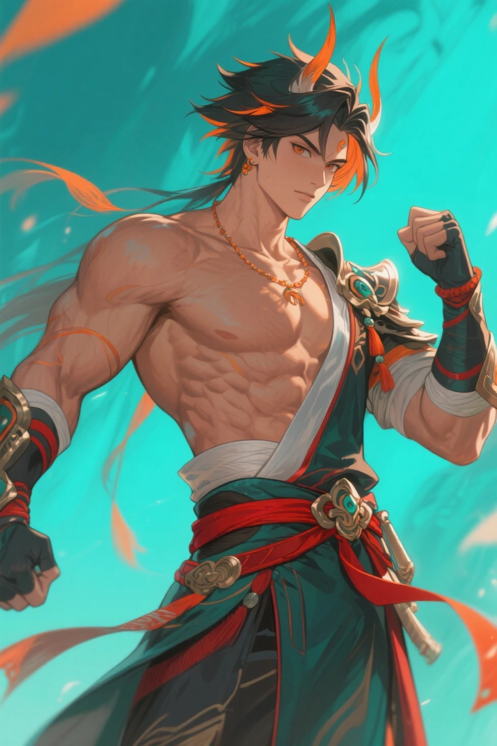 show off thick arms to the audience,closeup of arms,Shoulders exposed,Stout arms,A mais alta qualidade de imagem,Pessoas do sexo masculino,Child,1 menino,jovem e bonito,Shoun,cabelos brancos,Cabelo liso curto,Pele escura,Anime peito grande,anime wallpaper,sozinho,Foco Masculino,cuecas,Dilation of the pectoral muscles,capa vermelhirilha saliente,Fundo Urbano,Espalhe as pernas,sexy,(master part, best quality),meias brancas longaotas Red Martin,