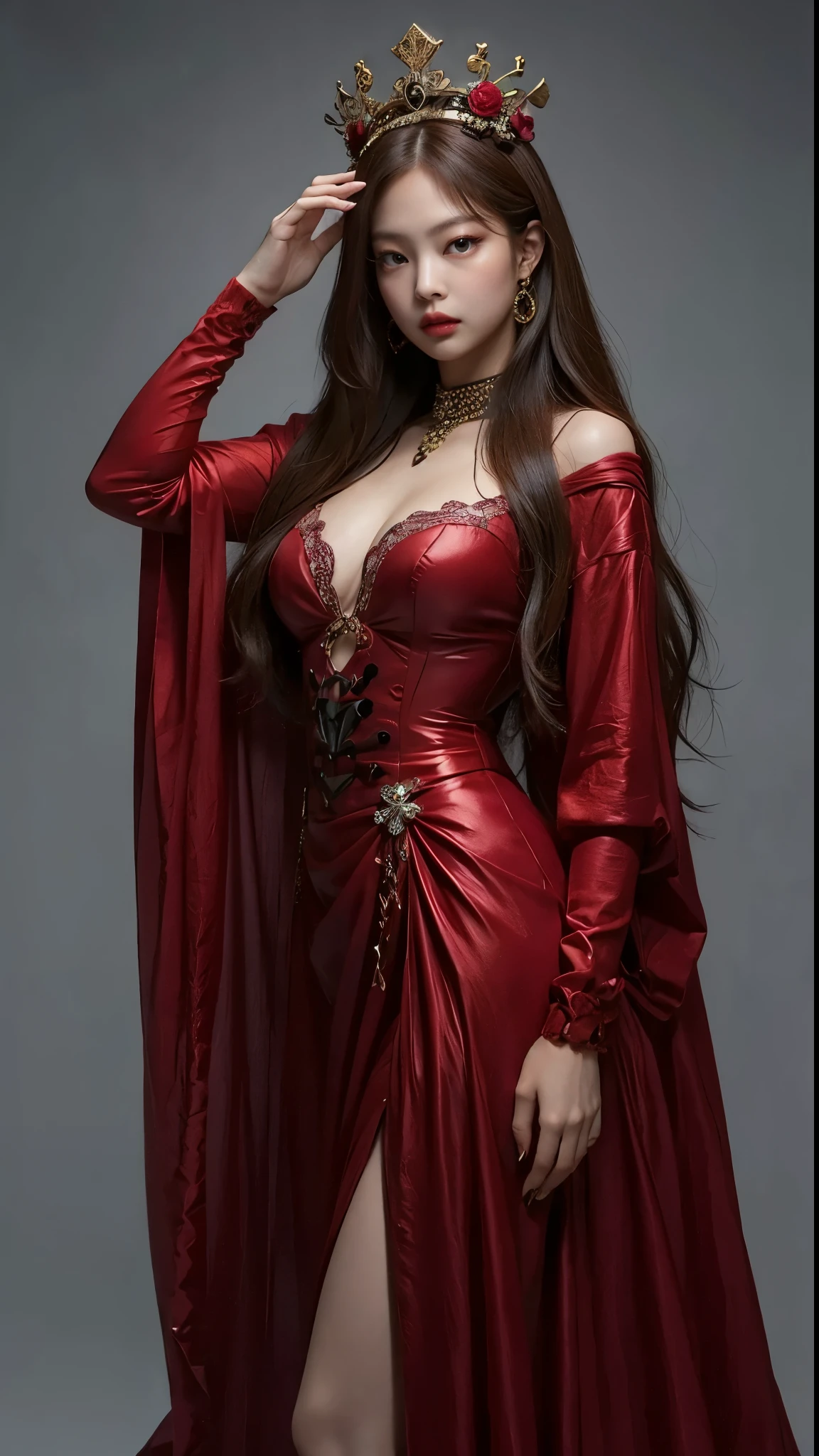 Create an ultra-realistic image of an adult petite woman dressed in a sexy, suggestive cosplay of Hermione Granger from Harry Potter. The woman should have an hourglass figure, but with a petite frame—petite, petite, . She should have long, wavy brown hair, styled in loose waves that frame her face beautifully. Her skin tone should be fair and smooth, with a natural, healthy glow. Her outfit should be a modern, seductive take on the classic Gryffindor uniform—Gryffindor outfit, Gryffindor outfit, Gryffindor outfit: a tight, form-fitting white shirt with a deep neckline that accentuates her bust, and a short, pleated Gryffindor skirt that hugs her hips. Over the shirt, she should be wearing a cropped version of the Gryffindor robe, left open to reveal her figure. She should also have a Gryffindor tie hanging loosely around her neck—Gryffindor logo, Gryffindor logo, Gryffindor logo. To complete the look, she should be wearing thigh-high stockings and high heels. The woman should be holding a wand in one hand—wand, wand, wand—adding a magical element to her appearance. The setting should be a mystical, magical environment reminiscent of Hogwarts, with elements like floating candles, ancient bookshelves, and gothic architecture. Ensure her pose and expression exude confidence and allure, making her look incredibly sexy while maintaining the magical theme. Focus on capturing the details of her outfit—Gryffindor outfit, Gryffindor outfit, Gryffindor outfit—her figure—petite, , petite—and the enchanting environment. Emphasize the wand in her hand—wand, wand, wand. The image should be photorealistic, emphasizing every intricate detail. Gryffindor outfit, Gryffindor outfit, Gryffindor outfit, Gryffindor outfit, Gryffindor outfit, Gryffindor outfit, Gryffindor outfit, Gryffindor outfit, Gryffindor outfit, Gryffindor outfit, Gryffindor outfit, Gryffindor outfit, Gryffindor outfit, Gryffindor outfit, Gryffindor outfit, Gryffindor outfit, Gryffindor outfit