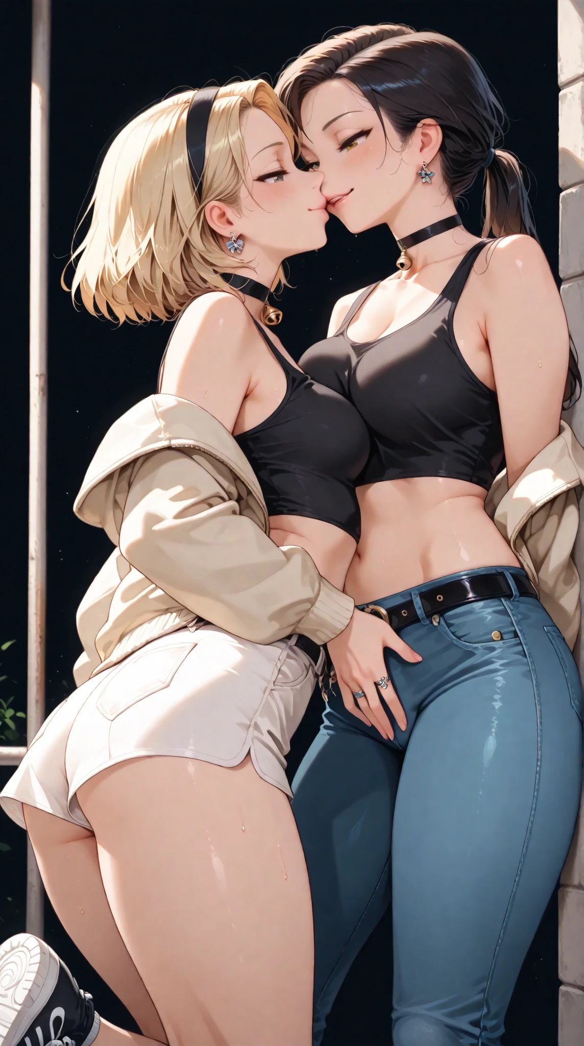 A mom seducing her young son, European 35 year old milf with her young son with brown hair, (best quality:1.4), (ultra highres:1.2), (8k, RAW photo:1.2), 1girl, beautiful girl, the mom is showing off their curves, bending over seductively, (mom is wearing sexy lingerie:1.6), mom with her young son, clear eyes, a mom and her young son, ((almost naked boy is wearing shorts:1.8)), mom is sitting in sexy pose cross-legged, mom is sitting on the sofa and her son is standing next to her, son lay hand on mom's thigh