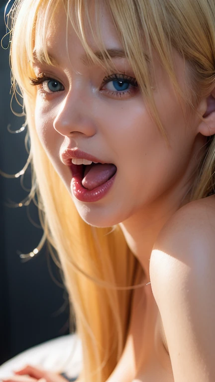 Sex man fucking a woman, linda , White hair, brunette skin, big brown-eyes, breastsout, explicit sex , huge penis penetrating, 15 age, baby face , cum inside, creampie