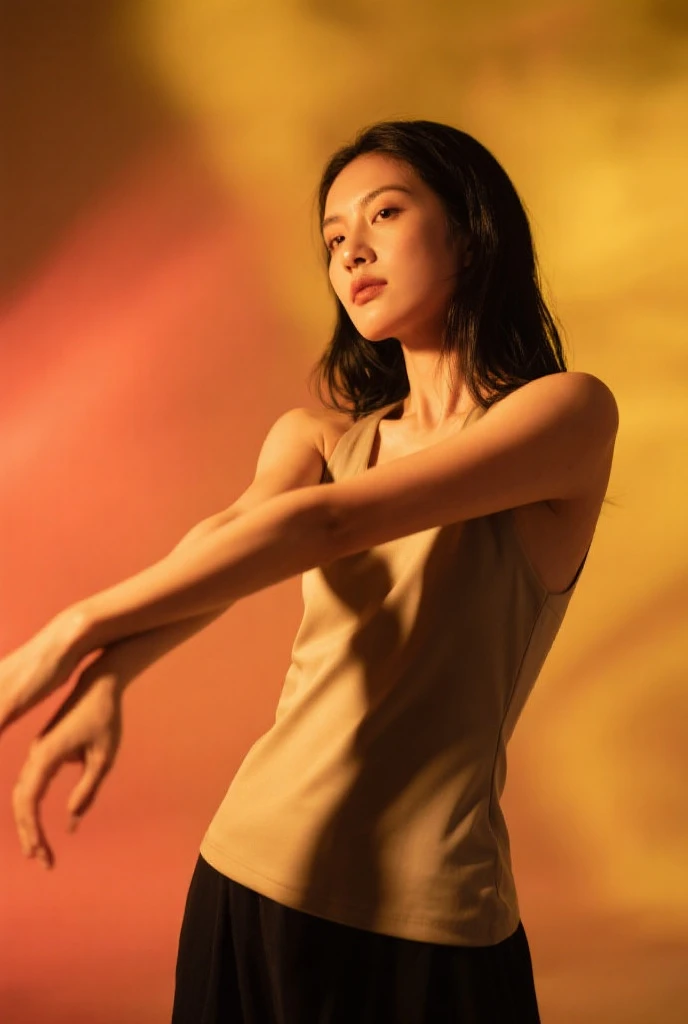 (Ultra-high resolution、Realistic、Highest quality、Photorealistic)、Photograph the whole body、No background、Dance clothing