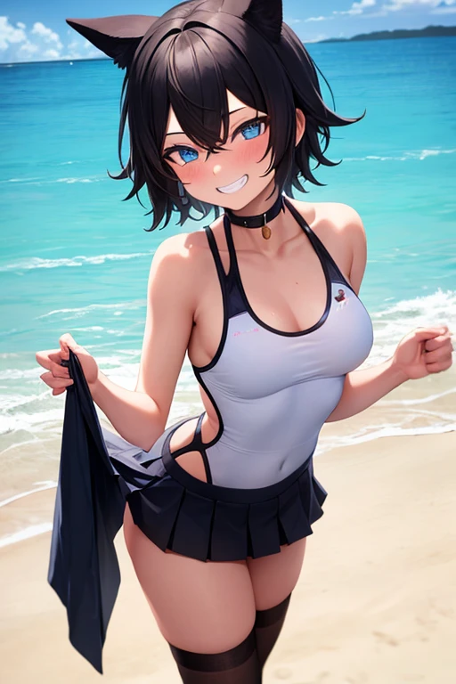 ​masterpiece、ultra-quality、ultra-detailliert、Perfect drawing、独奏、Beautiful girl in a swimsuit、Pee leakage(2.5)、Pee splashes out of the crotch(2.5)、red blush、Swimming Club、competition swim suit(onepiece swimsuit、highleg)10yaers old、Opening legs(30 cm)、Hold your crotch with both hands、Water gushing out of the crotch(2.5)、embarassed expression、Moisturized eyes、swimming pools、 Shot diagonally from below、thin fabric swimsuit、Light from the front、Right Ahead、sunlights、Summer sky、clearface、​masterpiece、ultra-quality、ultra-detailliert、Perfect drawing、nffsw、3D、8K、