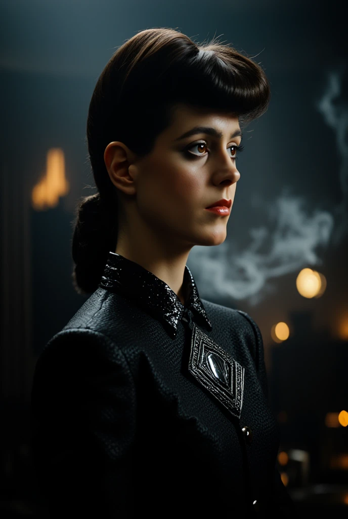 rchbld,rchbld hair, (full body shot:1.2),(black jacket),sunrise,sitting in a bar,volumetric lighting,masterpiece,extremely detailed skin,pores,cinematic