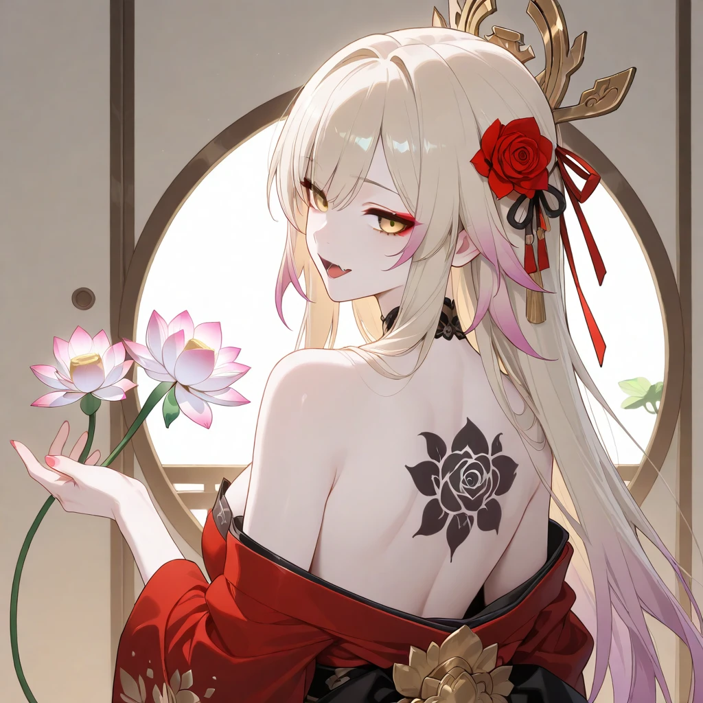(masterpiece:1.2, best quality), (exquisite eyes: 1.2), ((1girl)), ((solo)), (red eyes:1.4), (exquisite eyes and exquisite face:1.3), ( beautiful and clear background: 1.2), (extremely detailed CG, super detailed, best shadows: 1.1), ((depth of field)), ((watercolor)), (oni: 1.5), (kimono: 1.3), big boobs , Bare Shoulders, Flowers and Petals, Beautiful Concept Art, (White Background: 0.5), (Illustration: 1.1), (Extremely Delicate: 1.1), (Perfect Details: 1.1), Profile, Cowboy Shot,